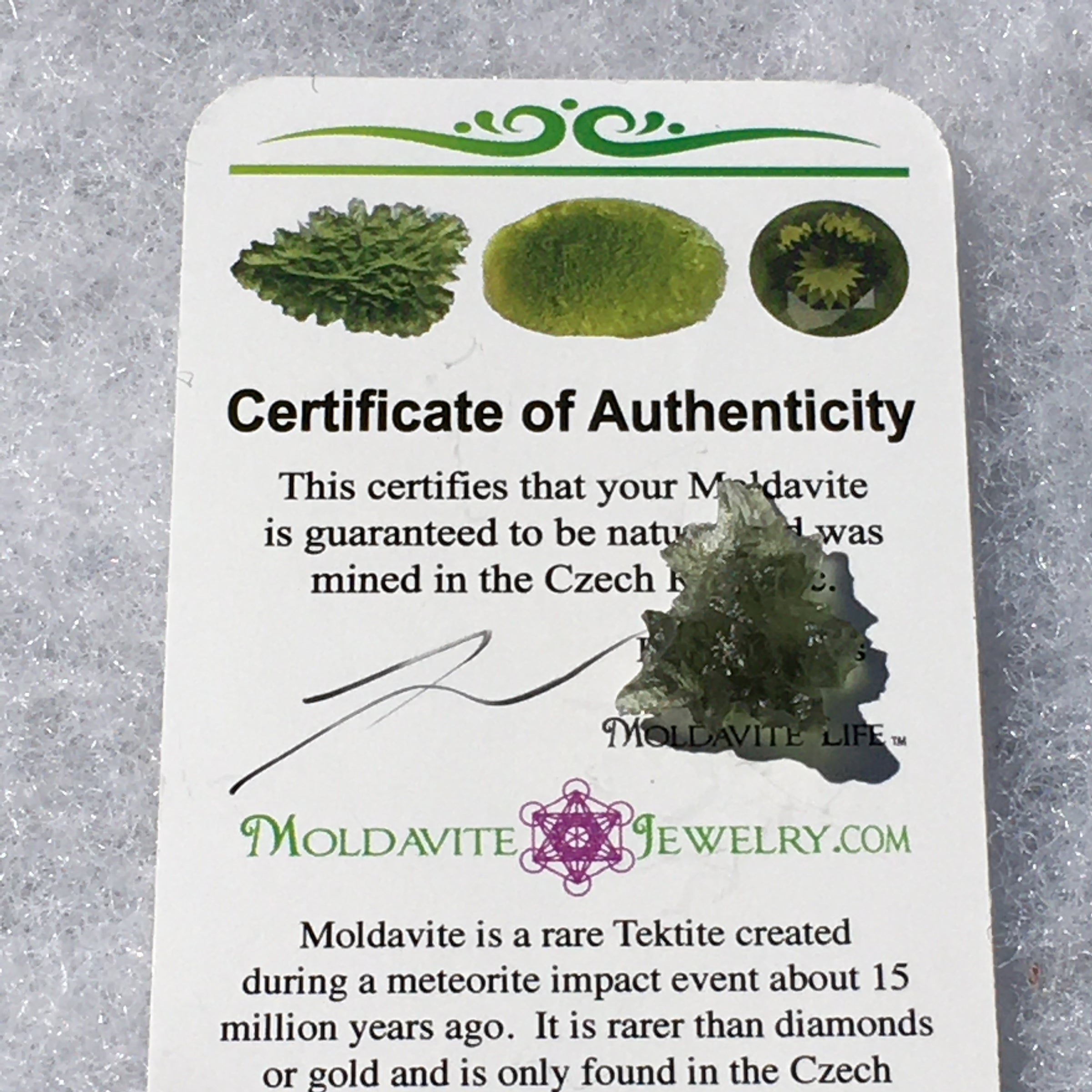 Besednice Moldavite Genuine Certified 1.0 grams-Moldavite Life