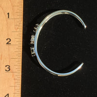 Faceted Moldavite Danburite Bracelet Sterling Silver-Moldavite Life