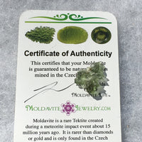 Besednice Moldavite Genuine Certified 0.6 grams-Moldavite Life
