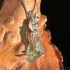 Raw Moldavite & Faceted Danburite Necklace Sterling #3194