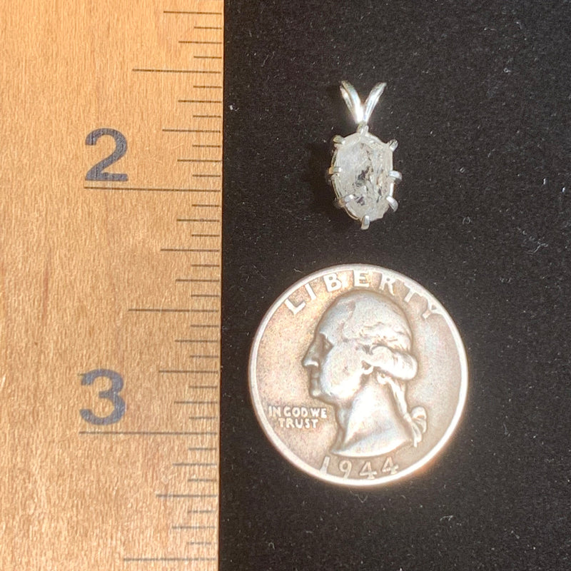 Burmese Phenacite Pendant Sterling Silver Natural 1902-Moldavite Life