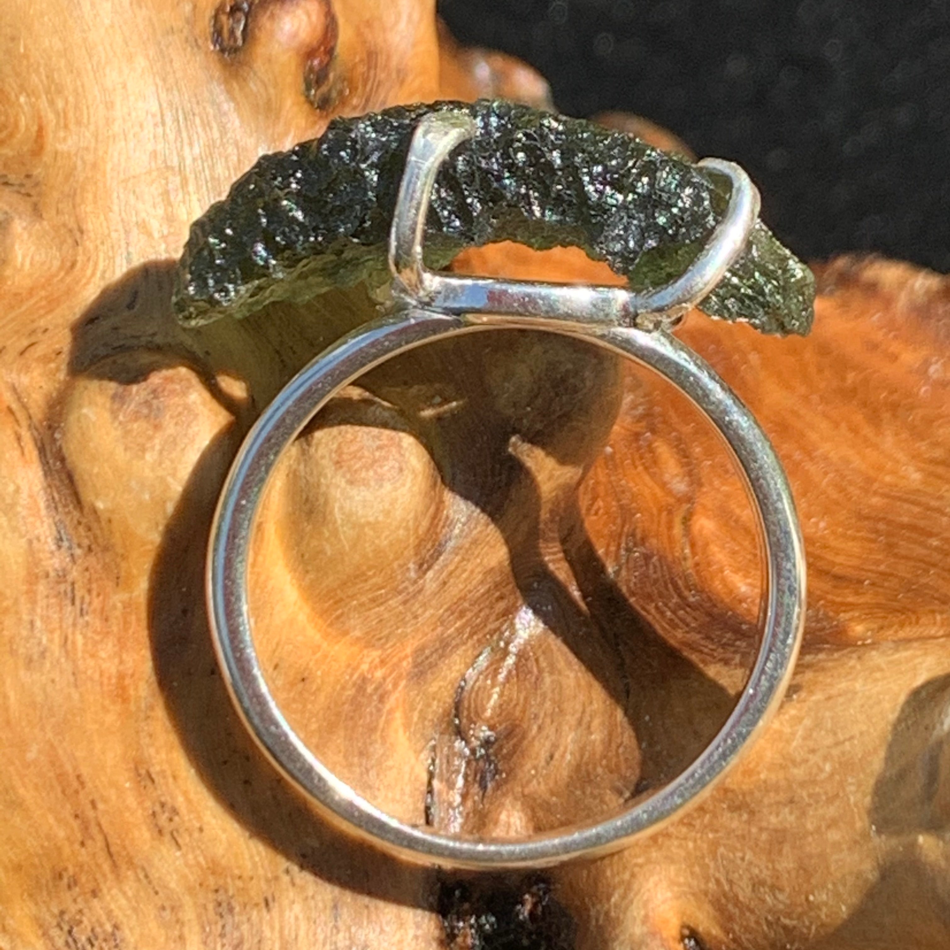 Female moldavite ring shop