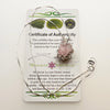 Crystallized Rose Quartz & Moldavite Necklace Sterling #11