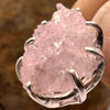 Crystallized Rose Quartz Necklace Sterling Silver #22