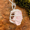 Crystallized Rose Quartz Necklace Sterling Silver #25
