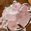 Crystallized Rose Quartz Necklace Sterling Silver #25