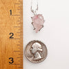 Crystallized Rose Quartz Necklace Sterling Silver #25