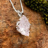 Crystallized Rose Quartz Necklace Sterling Silver #27