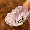 Crystallized Rose Quartz Necklace Sterling Silver #37