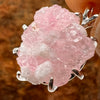 Crystallized Rose Quartz Necklace Sterling Silver #40