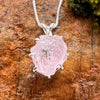 Crystallized Rose Quartz Necklace Sterling Silver #46