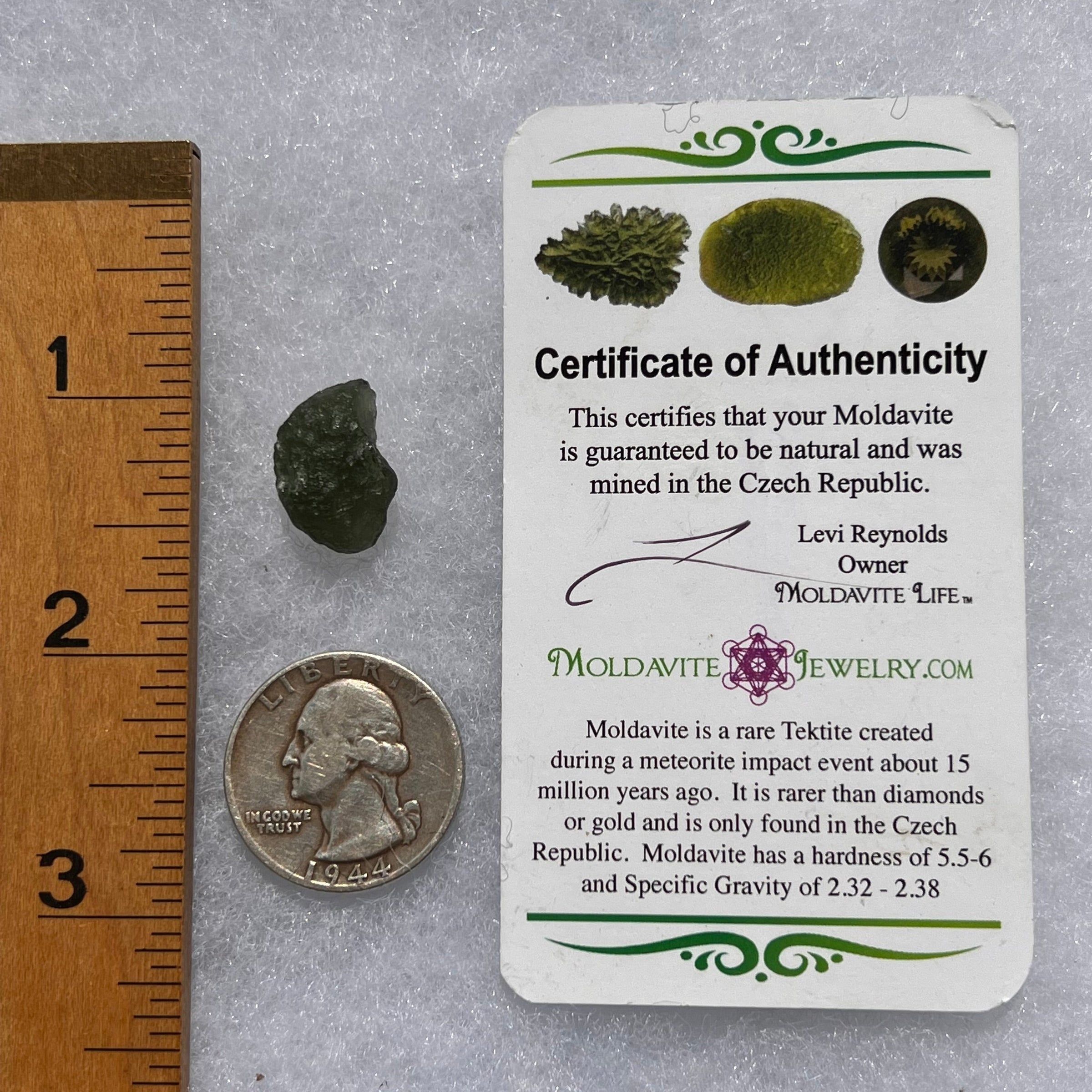 Moldavite 1.99 grams M1388