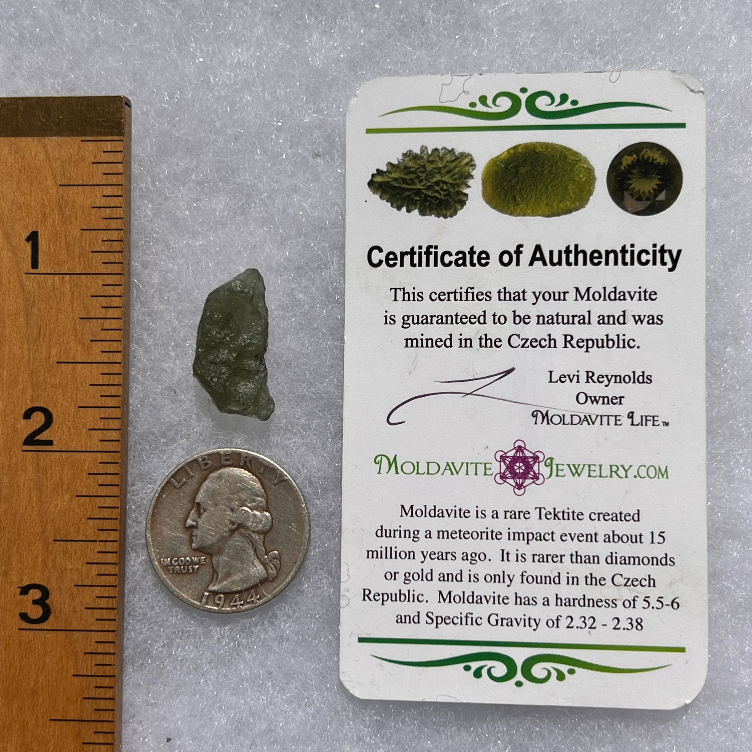 Moldavite 1.55 grams M1392