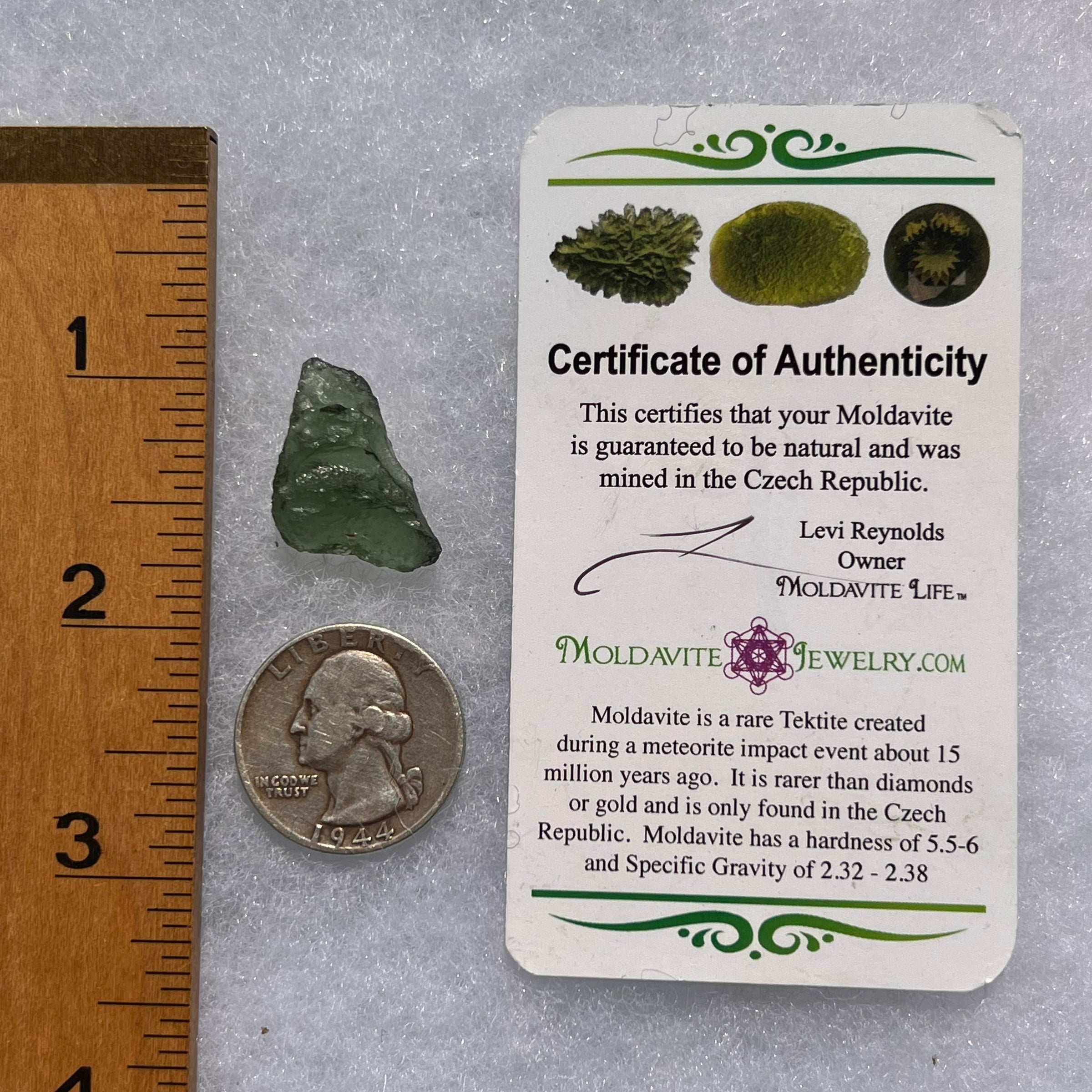 Moldavite 2.38 grams M1393