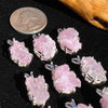 Crystallized Rose Quartz Pendant Sterling Silver Choice