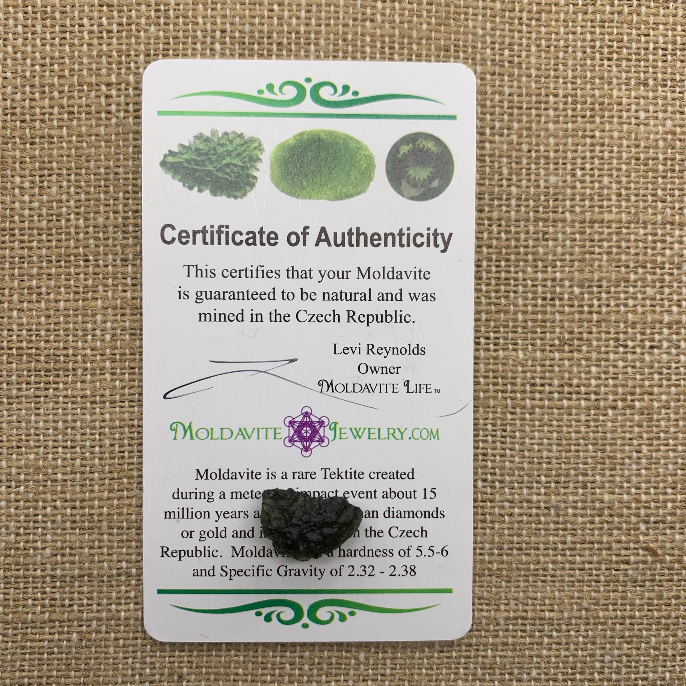 Moldavite 1 gram M1295