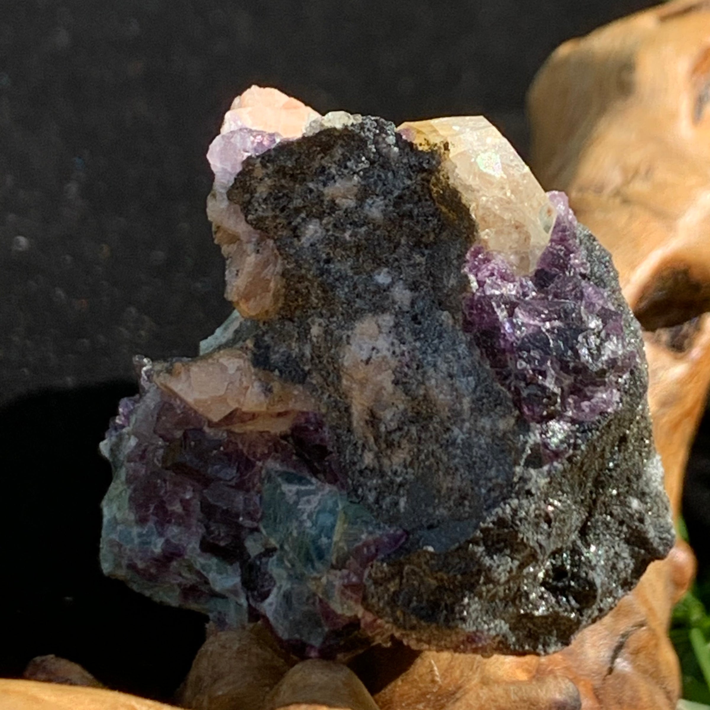 Phenacite Crystal in Matrix from Russia