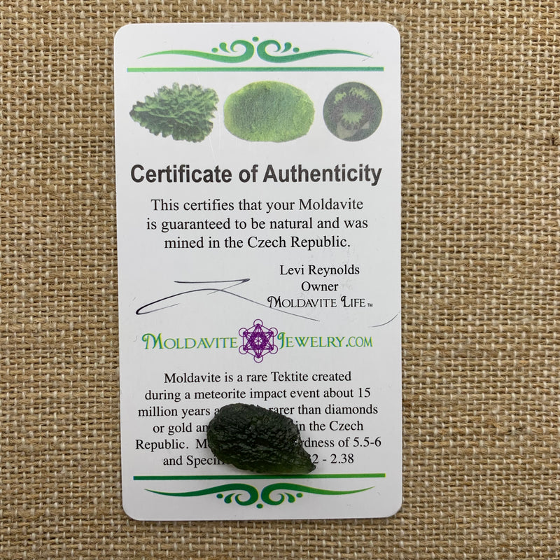 Moldavite 1.3 grams M1324