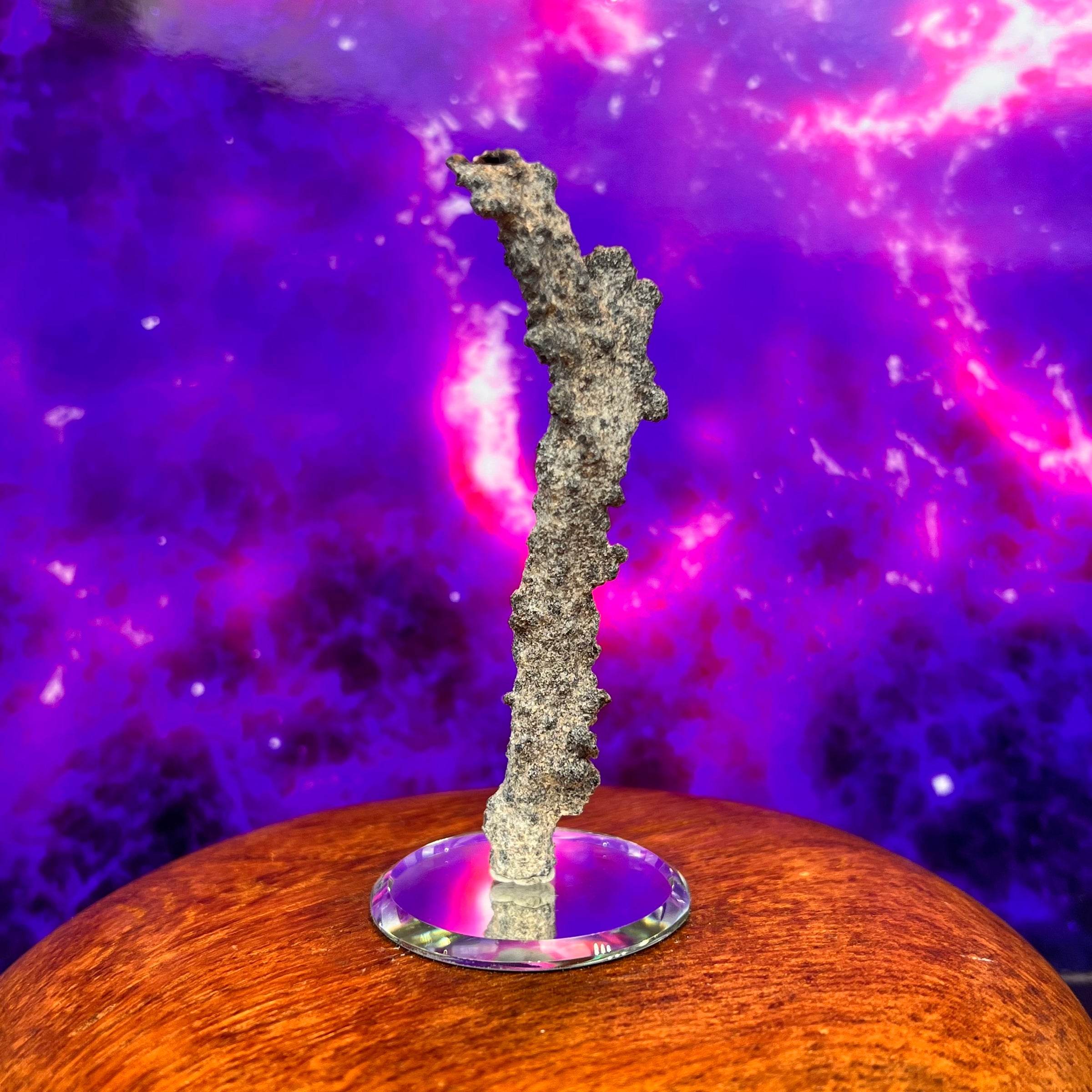 Fulgurite Lightning Natural Glass, Morocco #49-Moldavite Life