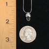 Moldavite Goddess Pendant Necklace Sterling