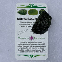 Moldavite Genuine Certified Czech Republic 10.2 grams-Moldavite Life