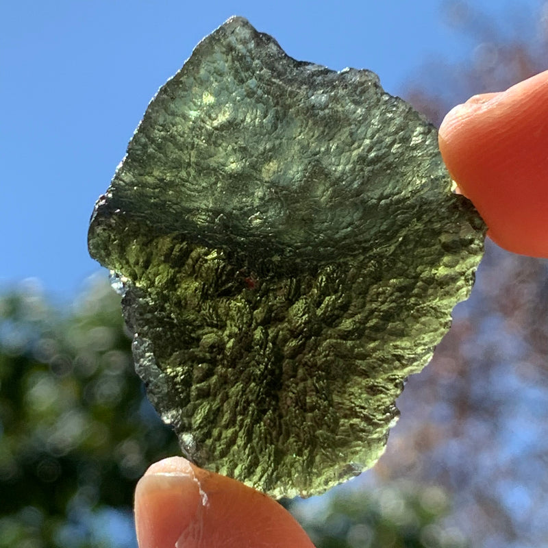 Moldavite Genuine Certified Czech Republic 17.1 grams-Moldavite Life