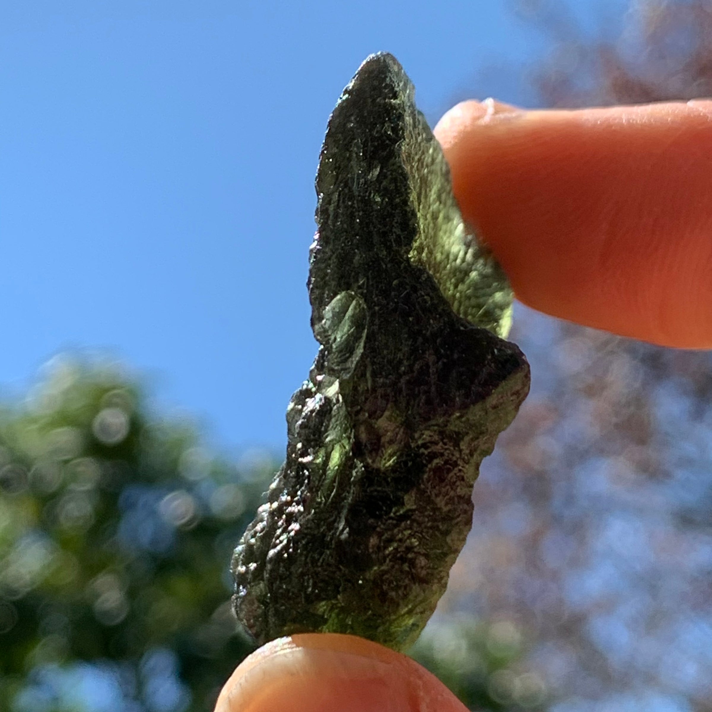 Moldavite Genuine Certified Czech Republic 17.1 grams-Moldavite Life