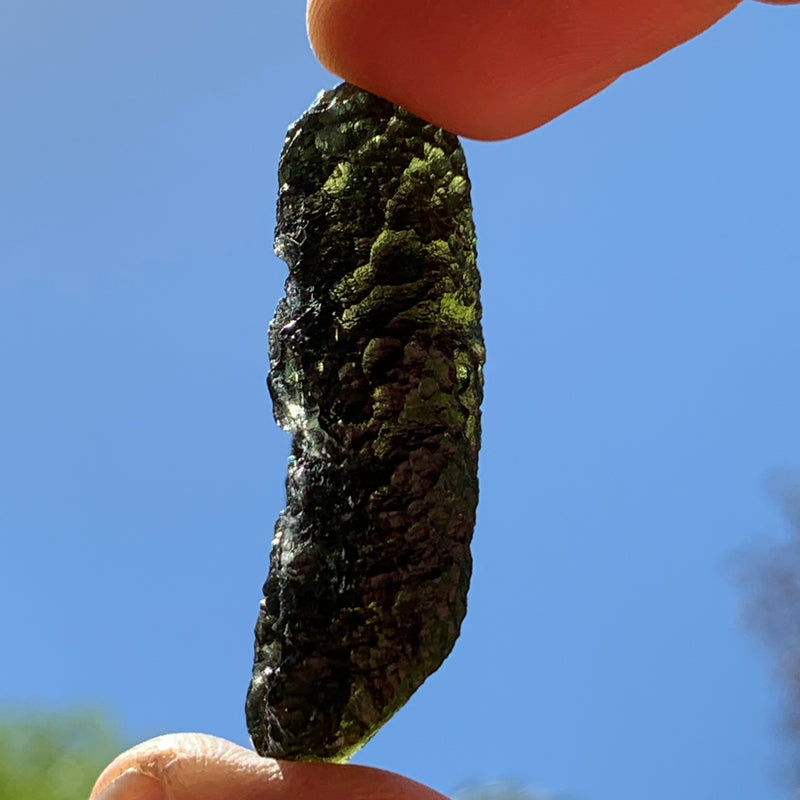 Moldavite Genuine Certified Czech Republic 18.3 grams-Moldavite Life