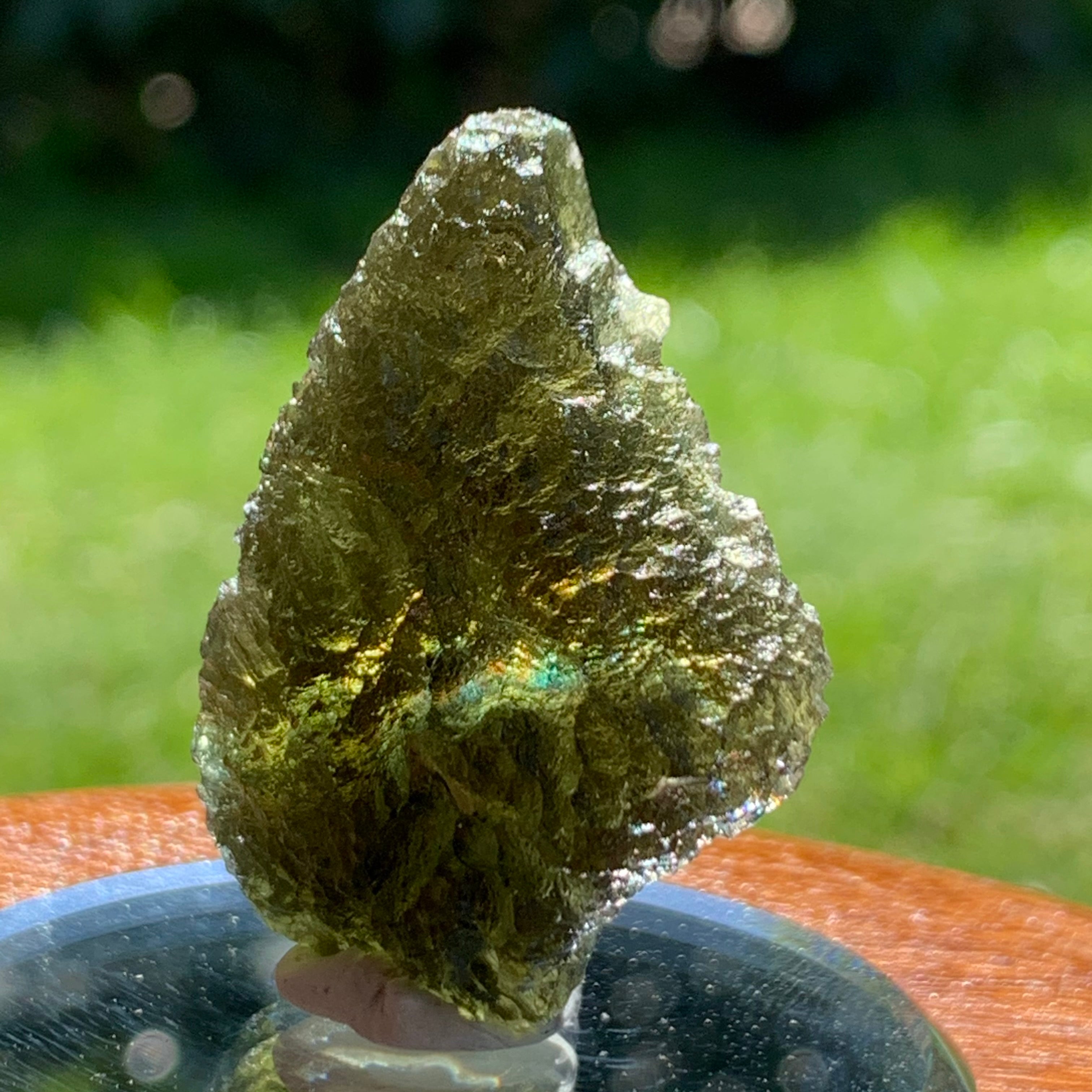 MOLDAVITE - 3.89 gr - Raw Moldavite Crystal, Genuine Moldavite Tektite, Czech Powerful good Moldavite