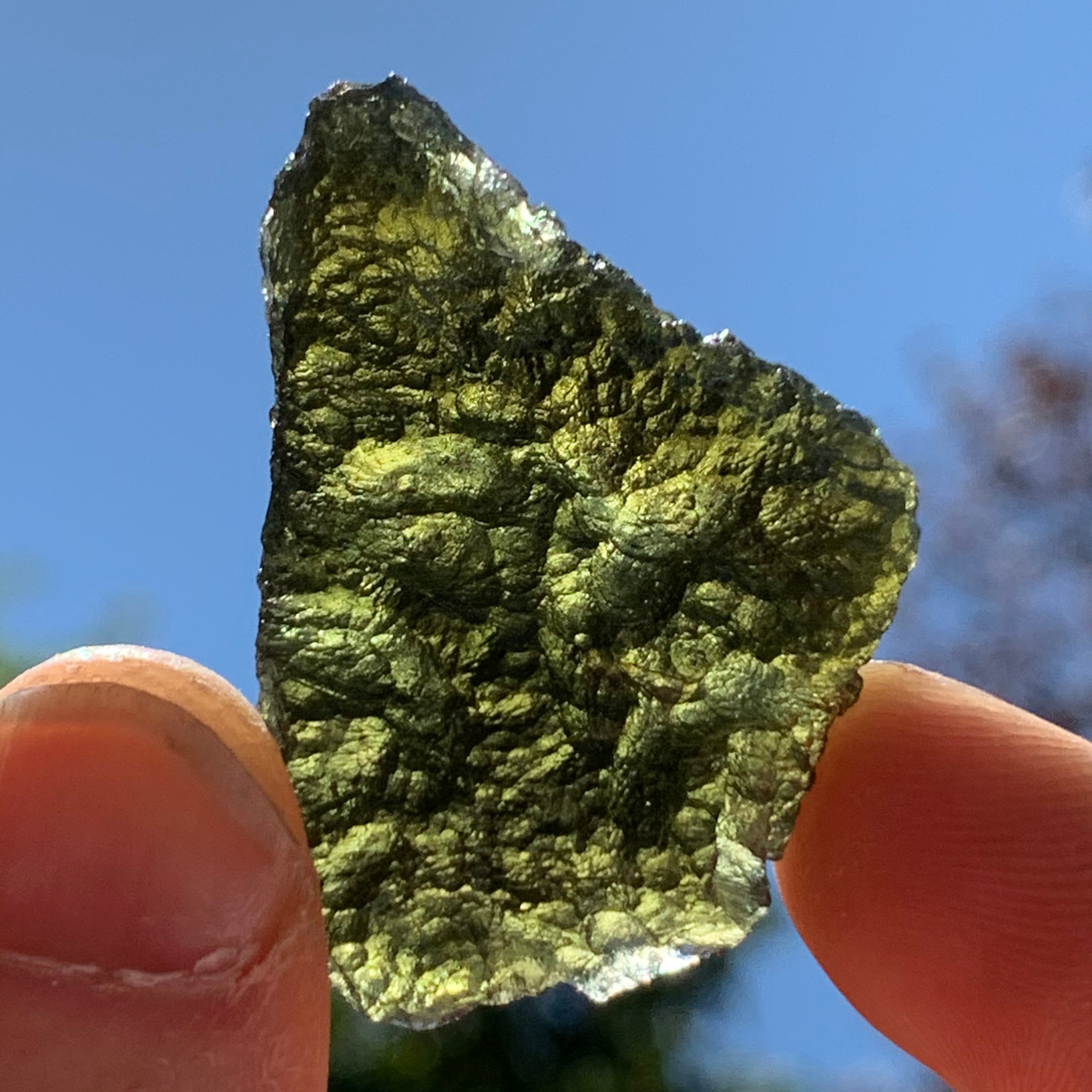 MOLDAVITE - 1.99 gr popular - Raw Moldavite Crystal, Genuine Moldavite Tektite, Czech Powerful Moldavite