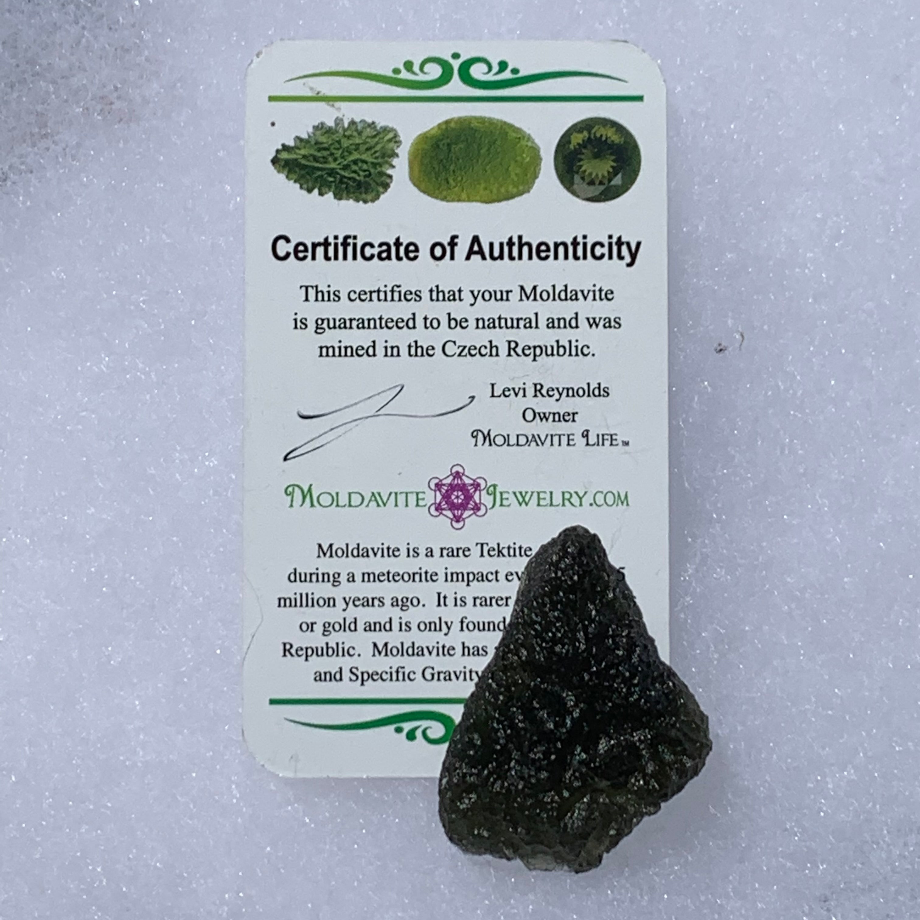 Natural Czech Moldavite from locality TŘEBANICE hotsell - found in 2021, 4.64 grams, 23x20x7 mm, lighter apple green color