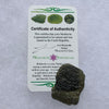 Moldavite Genuine Certified Czech Republic 8.7 grams-Moldavite Life