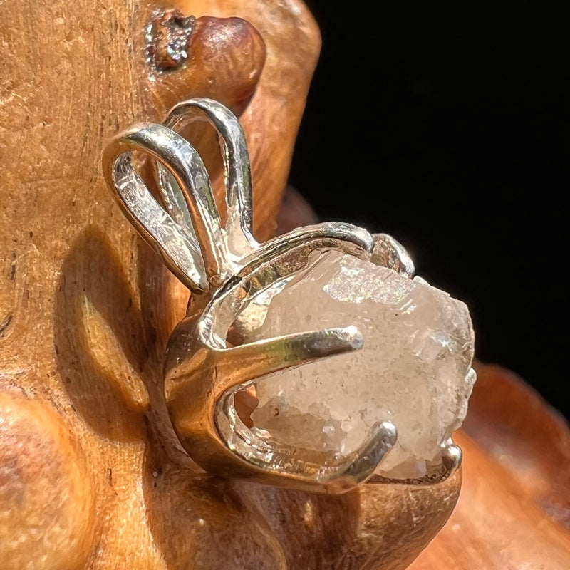Raw Phenacite Crystal Pendant Sterling Colorado #2666
