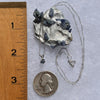 Benitoite Crystal Necklace Sterling #2617-Moldavite Life