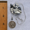 Raw Benitoite Crystal Necklace Sterling #2789-Moldavite Life