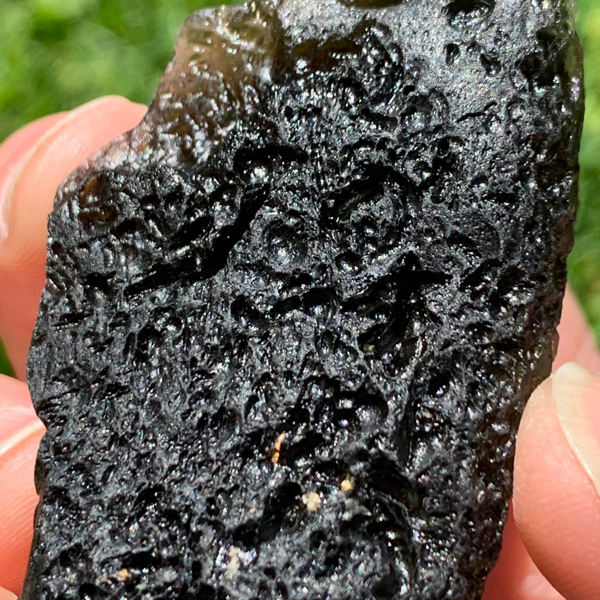 Large Moldavite Genuine Certified Czech Republic 49.8 grams 1026-Moldavite Life