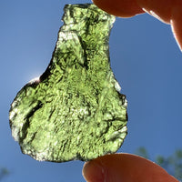 Large Moldavite Genuine Certified Czech Republic 23.3 grams 1027-Moldavite Life