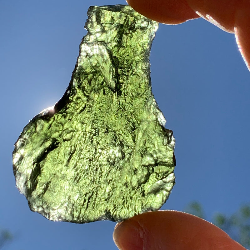 Large Moldavite Genuine Certified Czech Republic 23.3 grams 1027-Moldavite Life