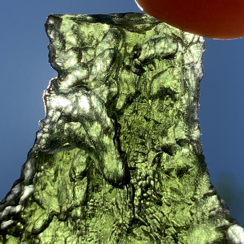 Large Moldavite Genuine Certified Czech Republic 23.3 grams 1027-Moldavite Life