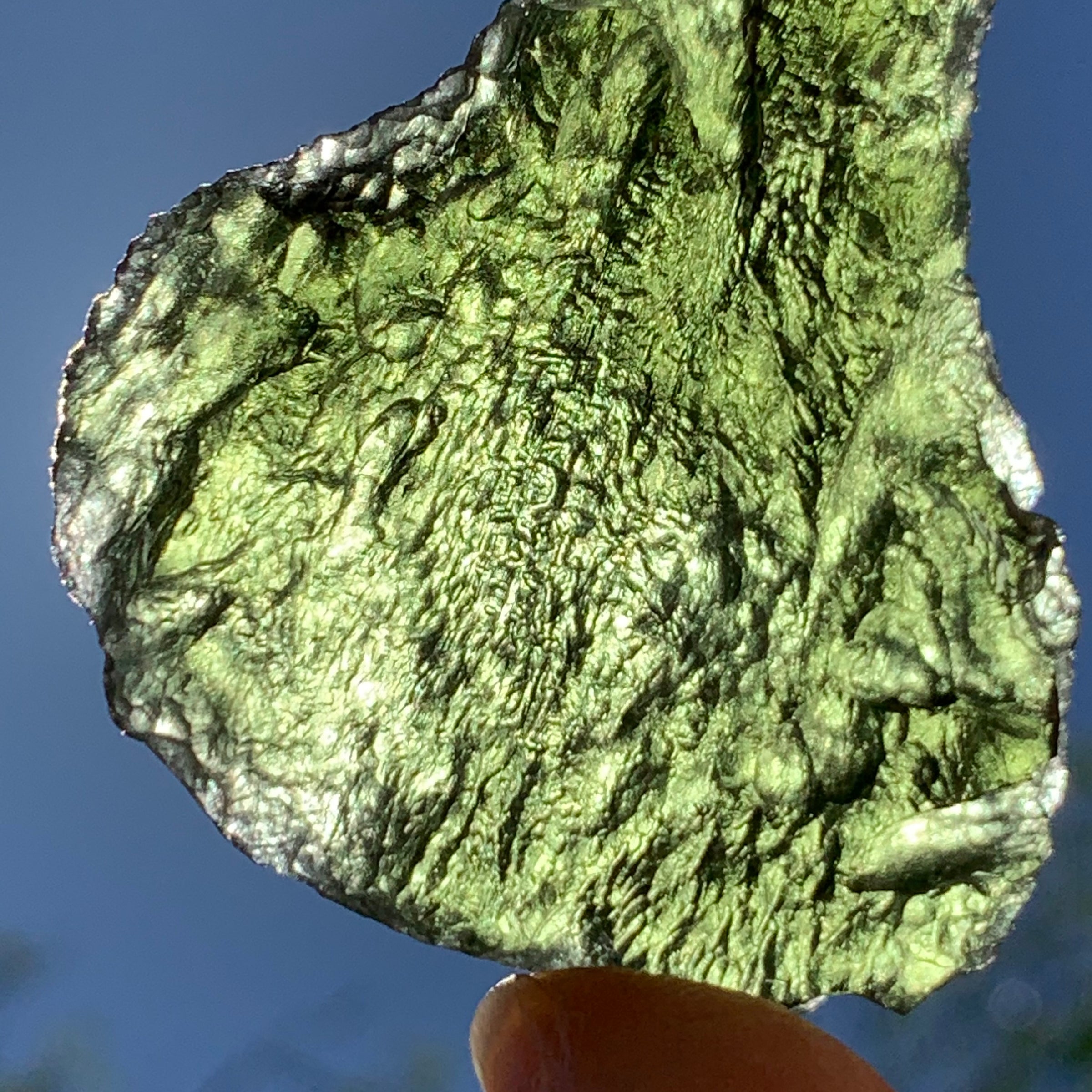 Large Moldavite Genuine Certified Czech Republic 23.3 grams 1027-Moldavite Life