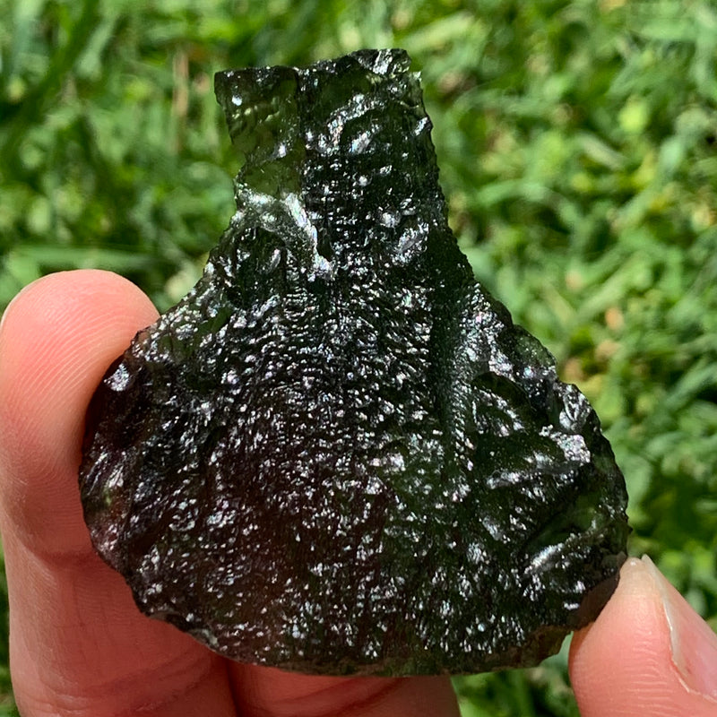 Large Moldavite Genuine Certified Czech Republic 23.3 grams 1027-Moldavite Life