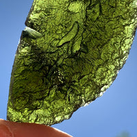 Large Moldavite Genuine Certified Czech Republic 53.9 grams 1029-Moldavite Life