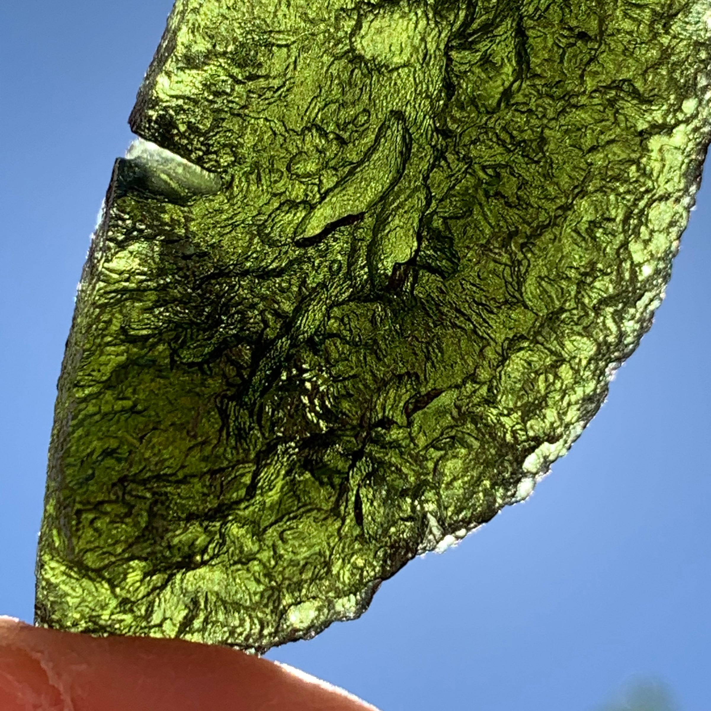 Large Moldavite Genuine Certified Czech Republic 53.9 grams 1029-Moldavite Life