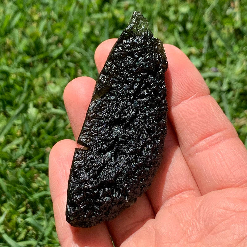 Large Moldavite Genuine Certified Czech Republic 53.9 grams 1029-Moldavite Life