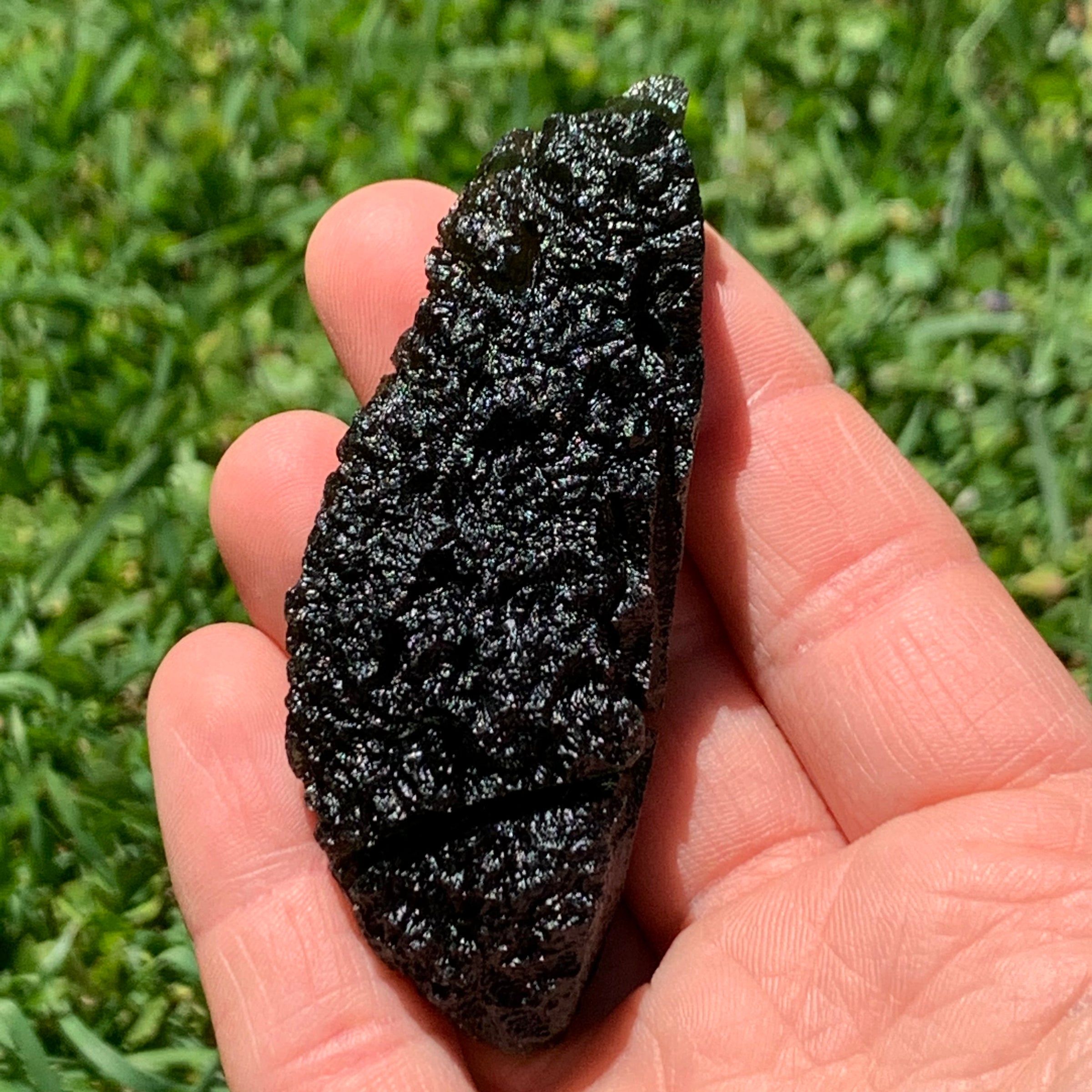 Large Moldavite Genuine Certified Czech Republic 53.9 grams 1029-Moldavite Life