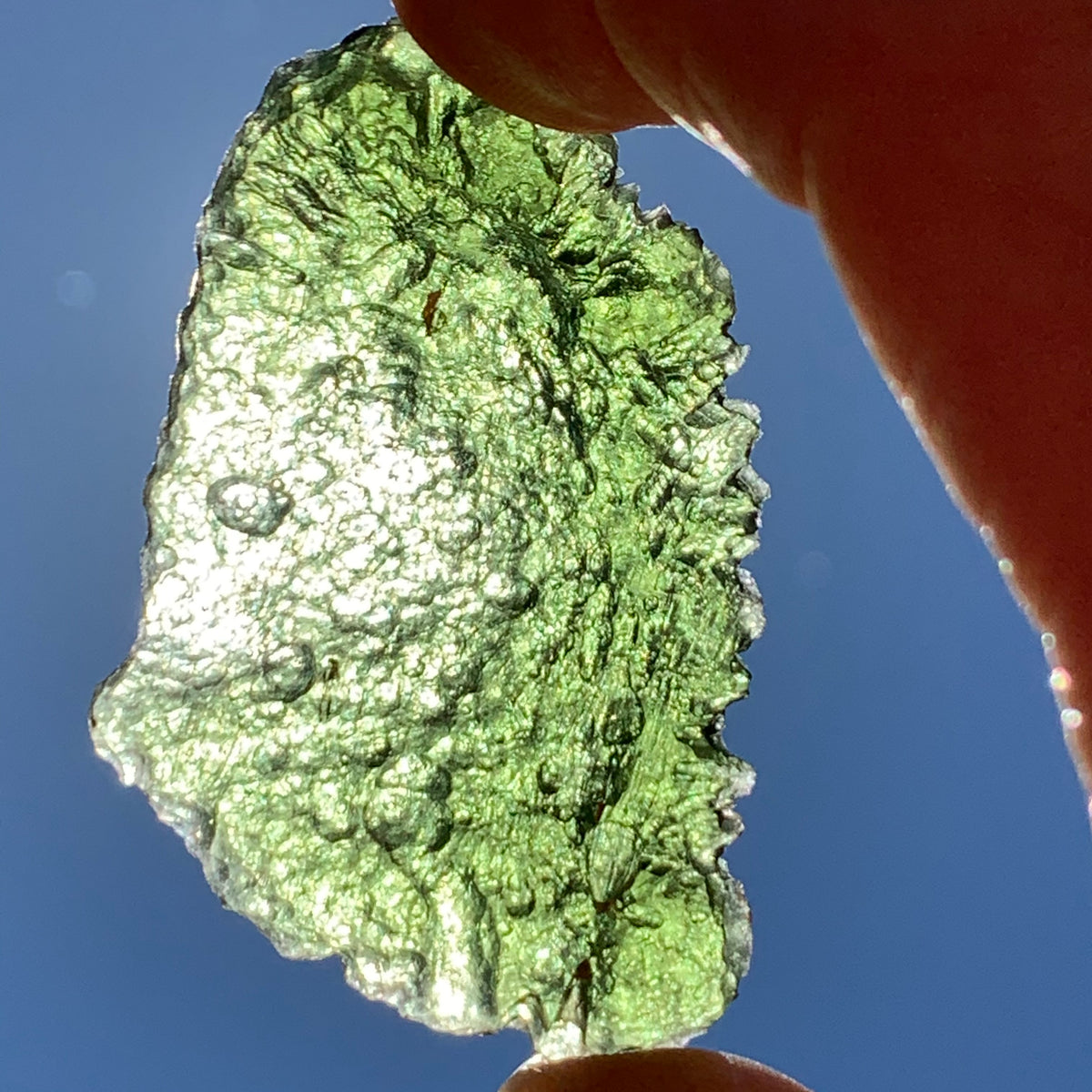Angel Chime Moldavite Genuine Certified 18.2 Grams 17-Moldavite Life