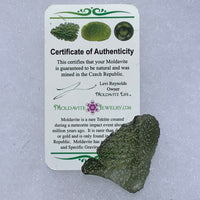 Angel Chime Moldavite Genuine Certified 7.0 Grams 19-Moldavite Life