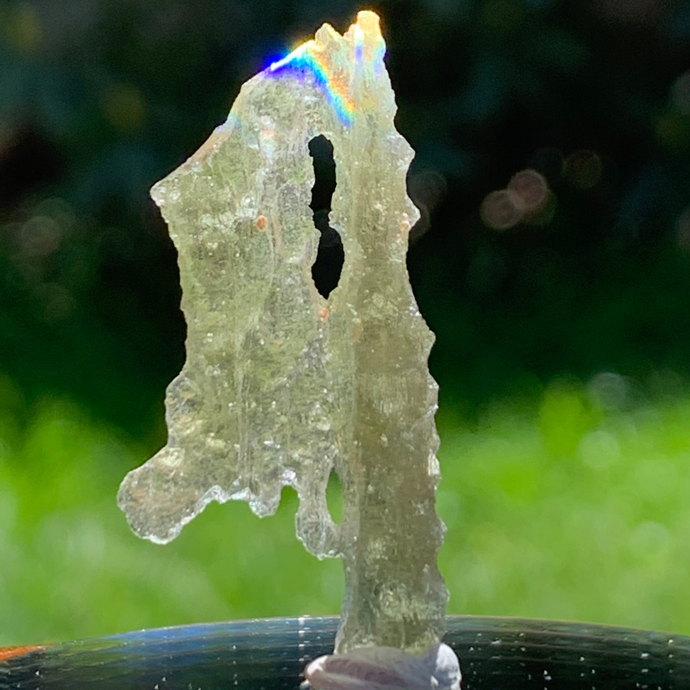 Angel Chime Moldavite Genuine Certified 1.2 Grams 24-Moldavite Life