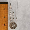 Rose Quartz Moldavite Necklace Sterling Silver-Moldavite Life