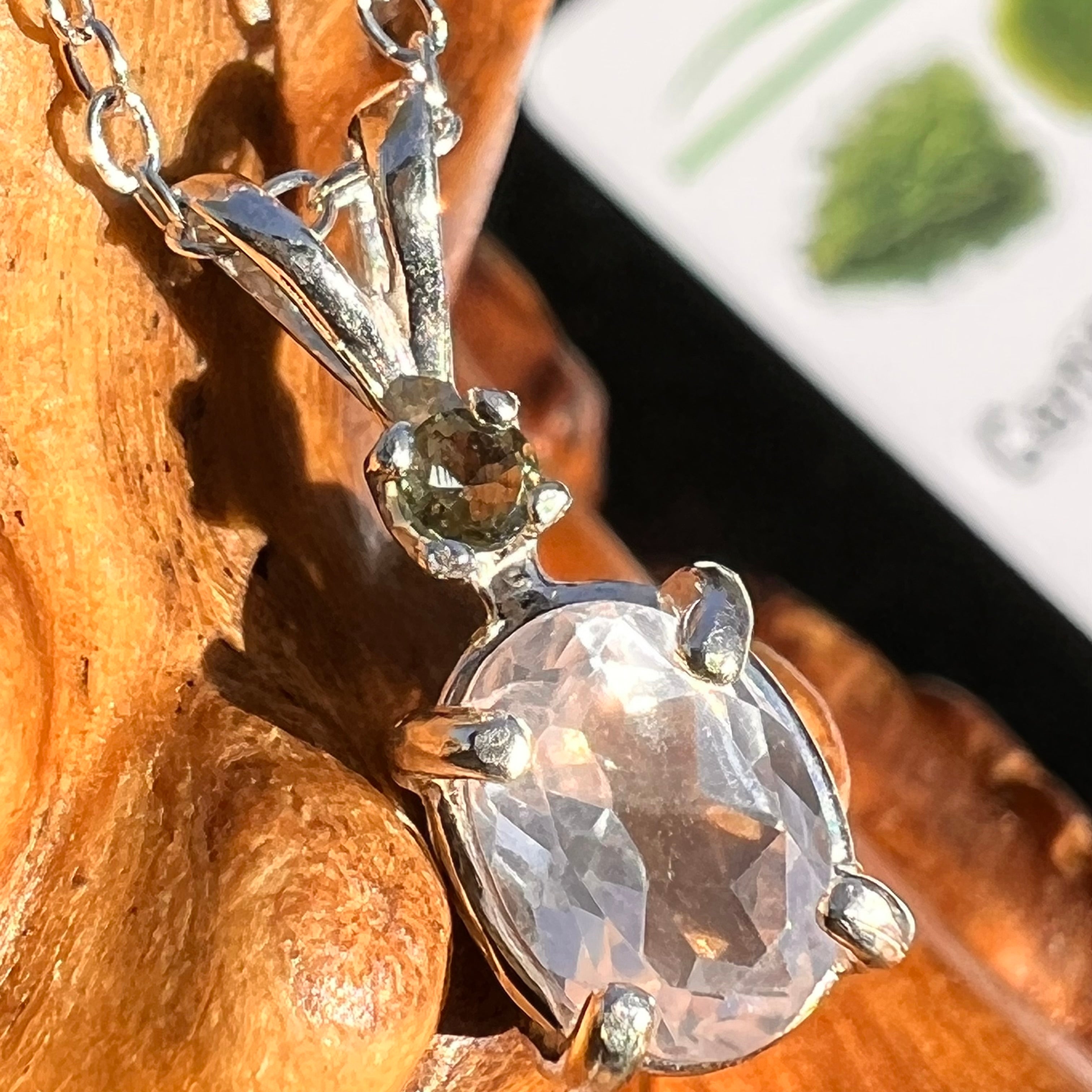 Small store moldavite pendant